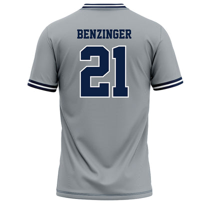 Monmouth - NCAA Baseball : Derek Benzinger - Grey Baseball Jersey
