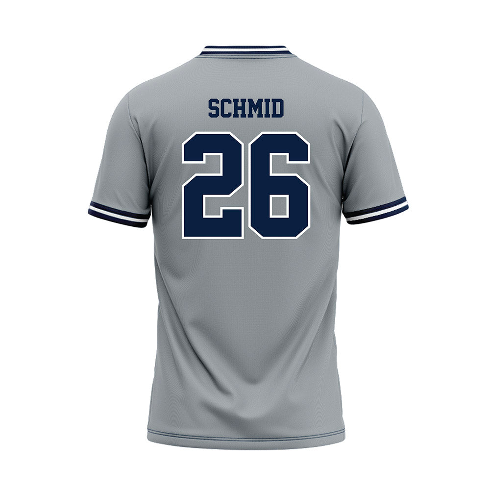 Monmouth - NCAA Baseball : Andrew Schmid - Grey Jersey-1