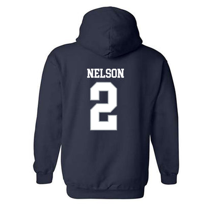 Monmouth - NCAA Football : Gavin Nelson - Replica Shersey Hooded Sweatshirt