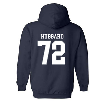 Monmouth - NCAA Football : Shalik Hubbard - Replica Shersey Hooded Sweatshirt-1