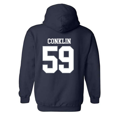 Monmouth - NCAA Football : Andrew Conklin - Replica Shersey Hooded Sweatshirt-1