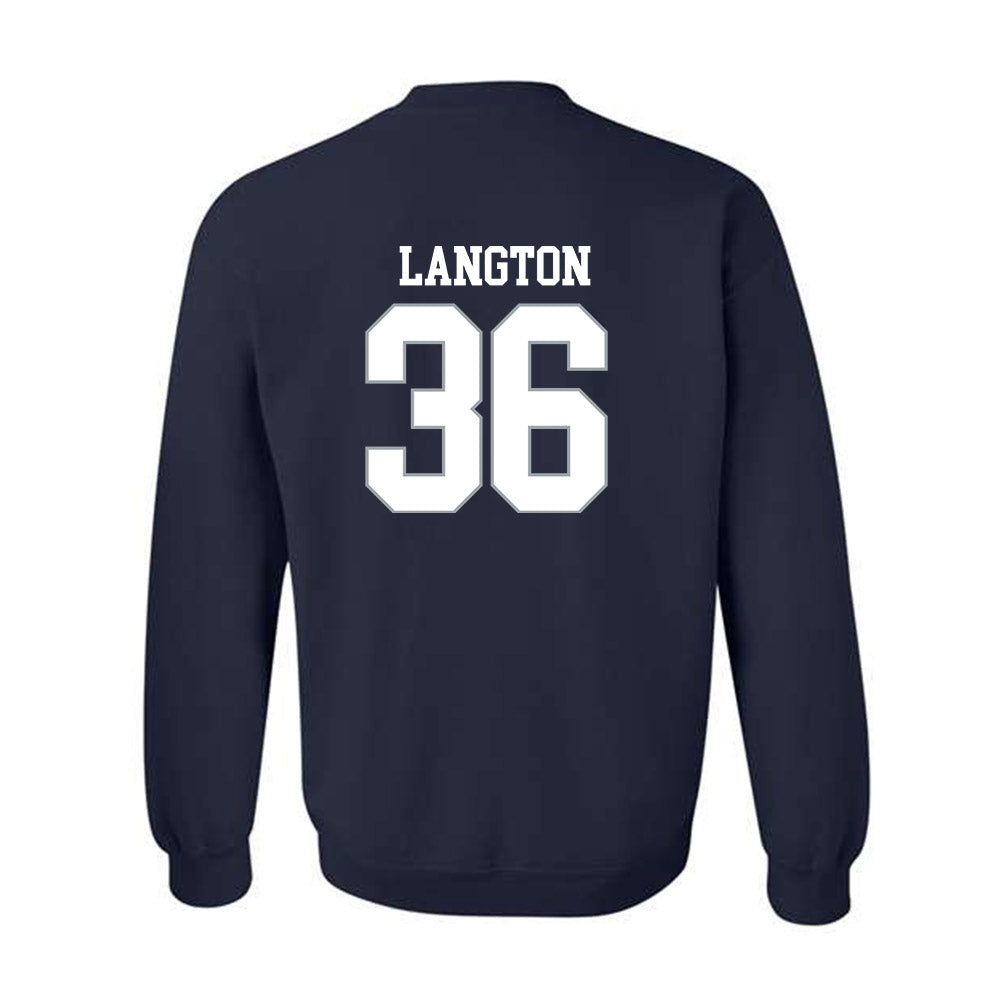 Monmouth - NCAA Football : Steven Langton - Replica Shersey Crewneck Sweatshirt