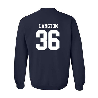 Monmouth - NCAA Football : Steven Langton - Replica Shersey Crewneck Sweatshirt