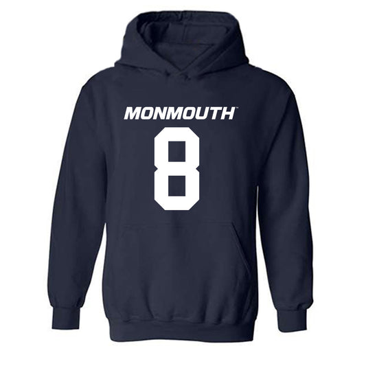 Monmouth - NCAA Football : Deuce Lee - Replica Shersey Hooded Sweatshirt