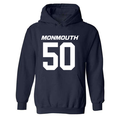 Monmouth - NCAA Football : Avery Barnes - Replica Shersey Hooded Sweatshirt-0
