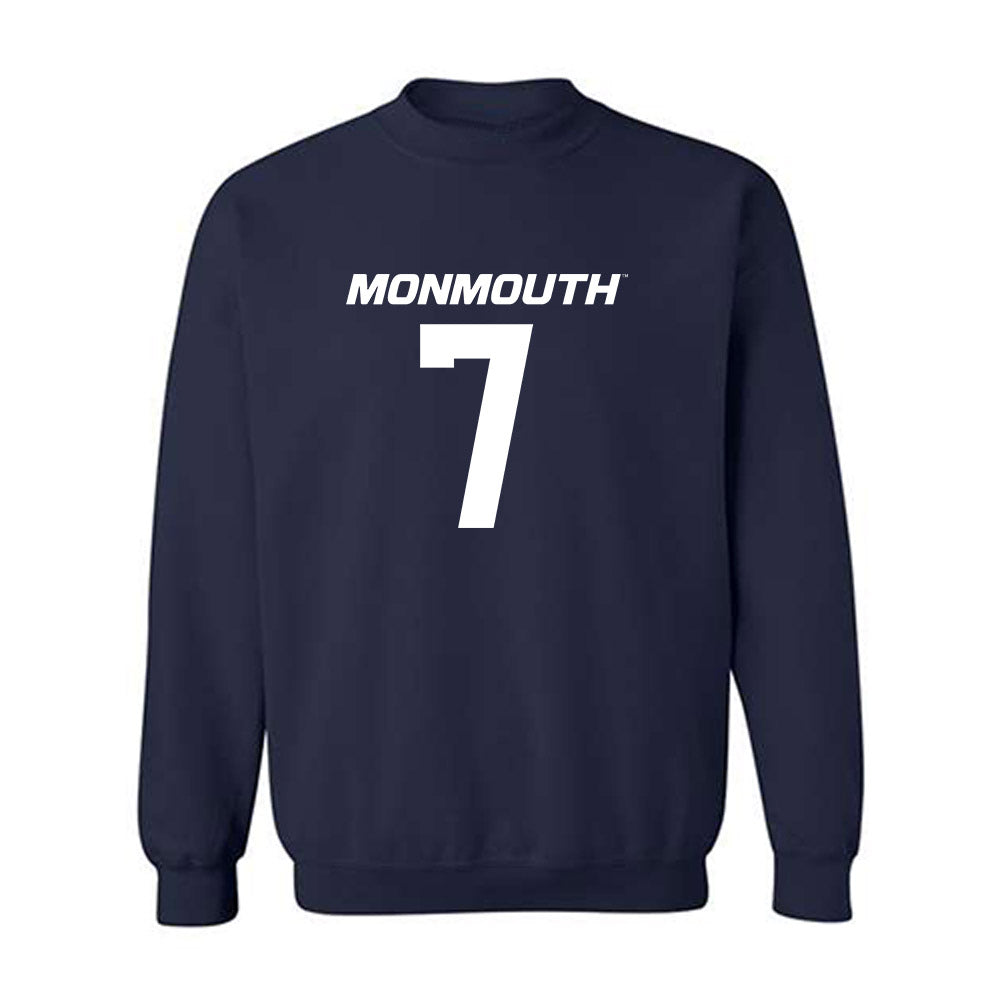 Monmouth - NCAA Football : Travon Neal - Replica Shersey Crewneck Sweatshirt-0