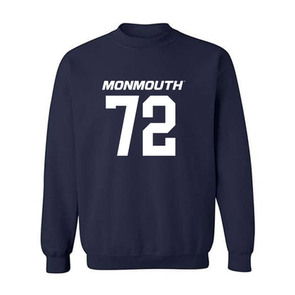Monmouth - NCAA Football : Shalik Hubbard - Replica Shersey Crewneck Sweatshirt-0