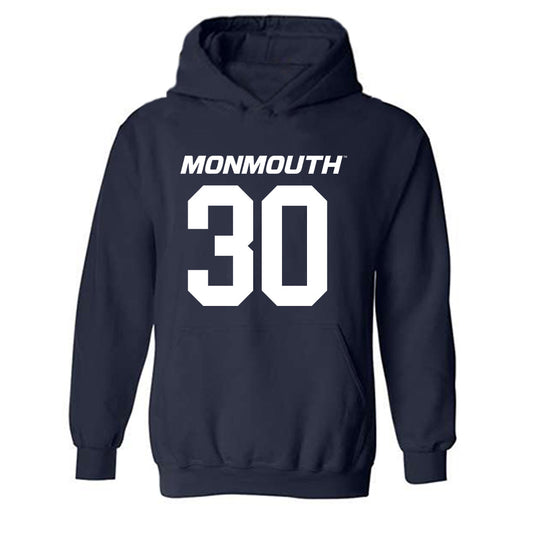 Monmouth - NCAA Football : Jaeden Jones - Replica Shersey Hooded Sweatshirt