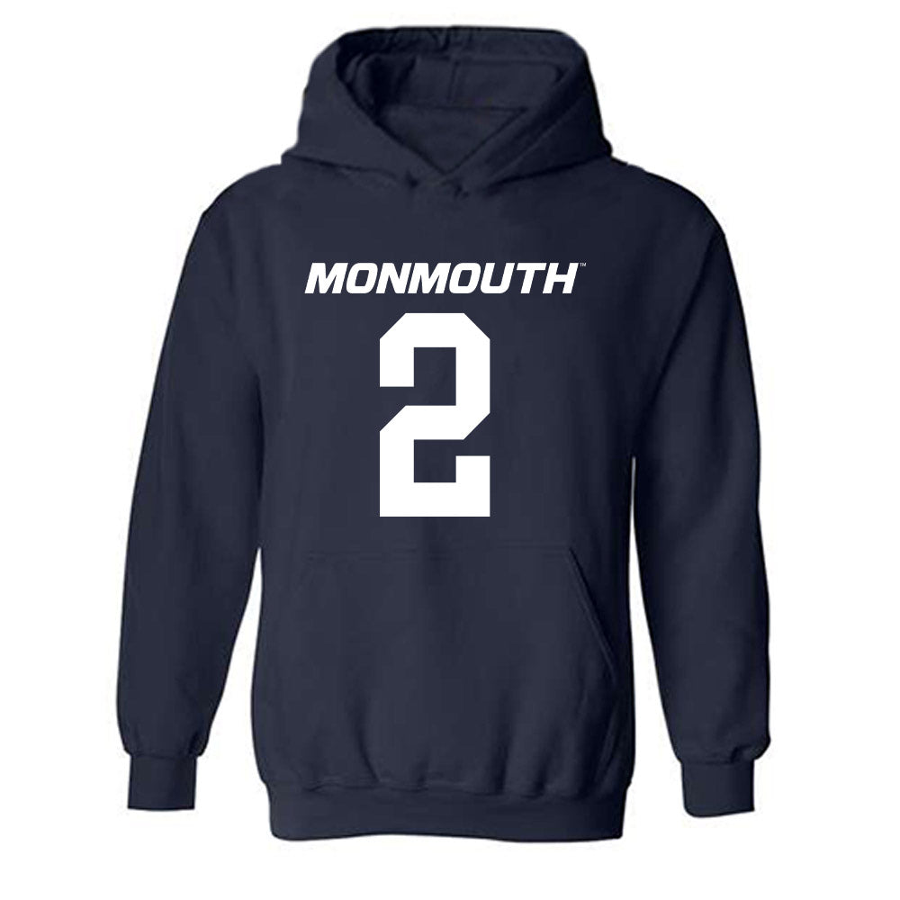 Monmouth - NCAA Football : Gavin Nelson - Replica Shersey Hooded Sweatshirt