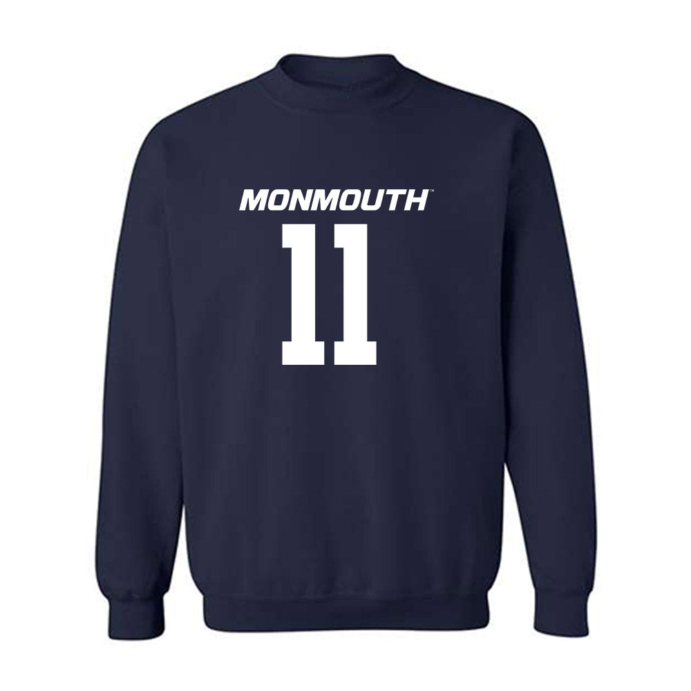 Monmouth - NCAA Football : Ryan Russo - Replica Shersey Crewneck Sweatshirt-0