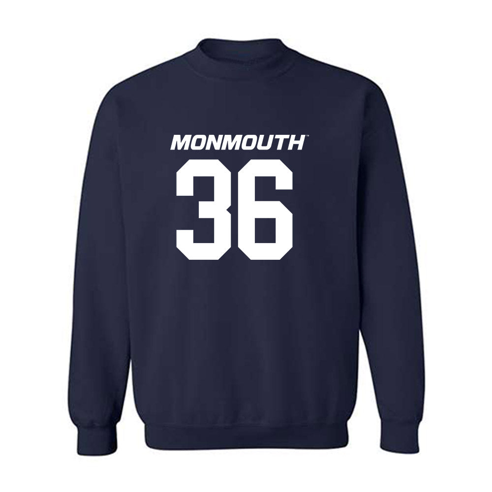 Monmouth - NCAA Football : Steven Langton - Replica Shersey Crewneck Sweatshirt