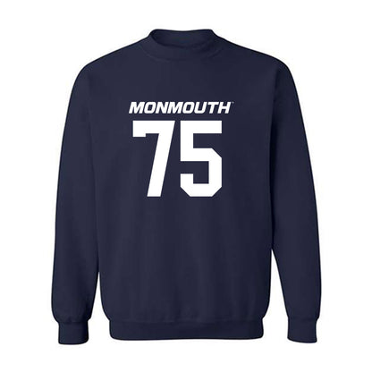 Monmouth - NCAA Football : James Voss - Replica Shersey Crewneck Sweatshirt