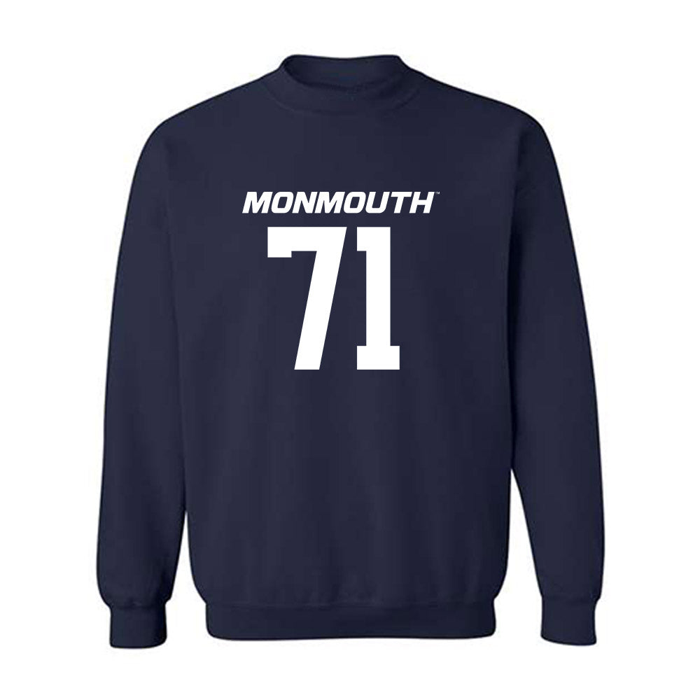 Monmouth - NCAA Football : Moses Gakodi - Replica Shersey Crewneck Sweatshirt-0