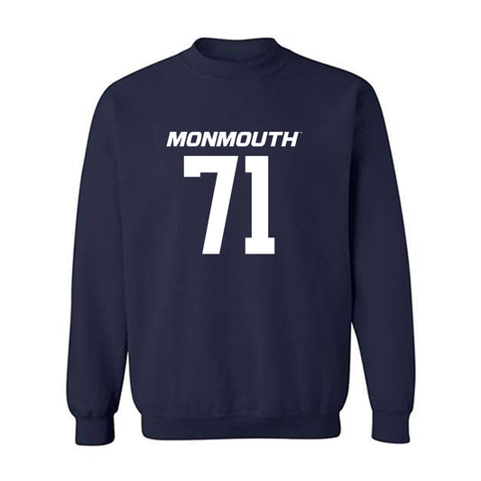 Monmouth - NCAA Football : Moses Gakodi - Replica Shersey Crewneck Sweatshirt-0