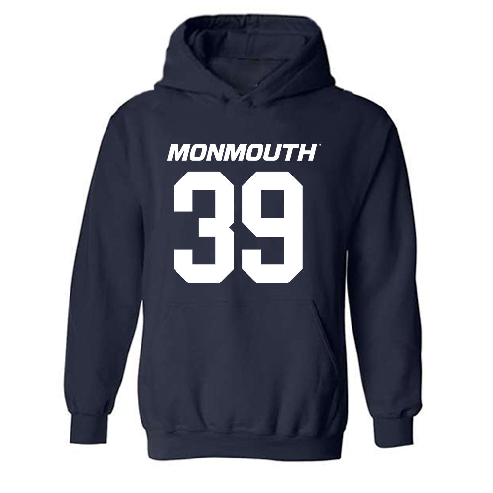 Monmouth - NCAA Football : Destin Hill - Replica Shersey Hooded Sweatshirt-0