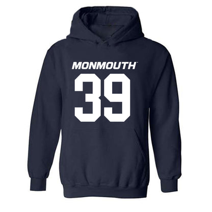 Monmouth - NCAA Football : Destin Hill - Replica Shersey Hooded Sweatshirt-0