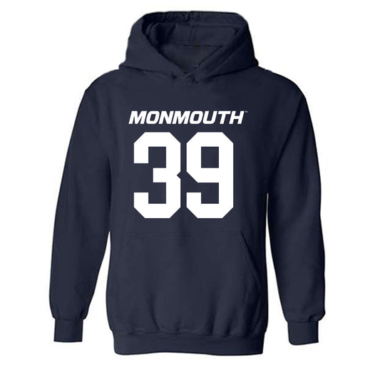 Monmouth - NCAA Football : Destin Hill - Replica Shersey Hooded Sweatshirt-0