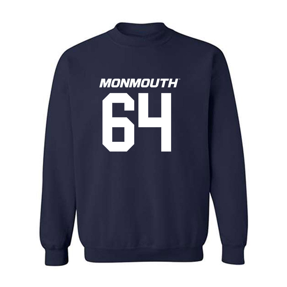 Monmouth - NCAA Football : Chris Moreno - Replica Shersey Crewneck Sweatshirt-0