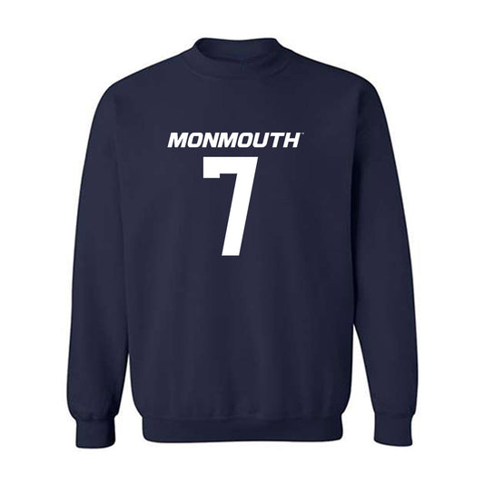 Monmouth - NCAA Football : Jahsyn Reid - Replica Shersey Crewneck Sweatshirt-0