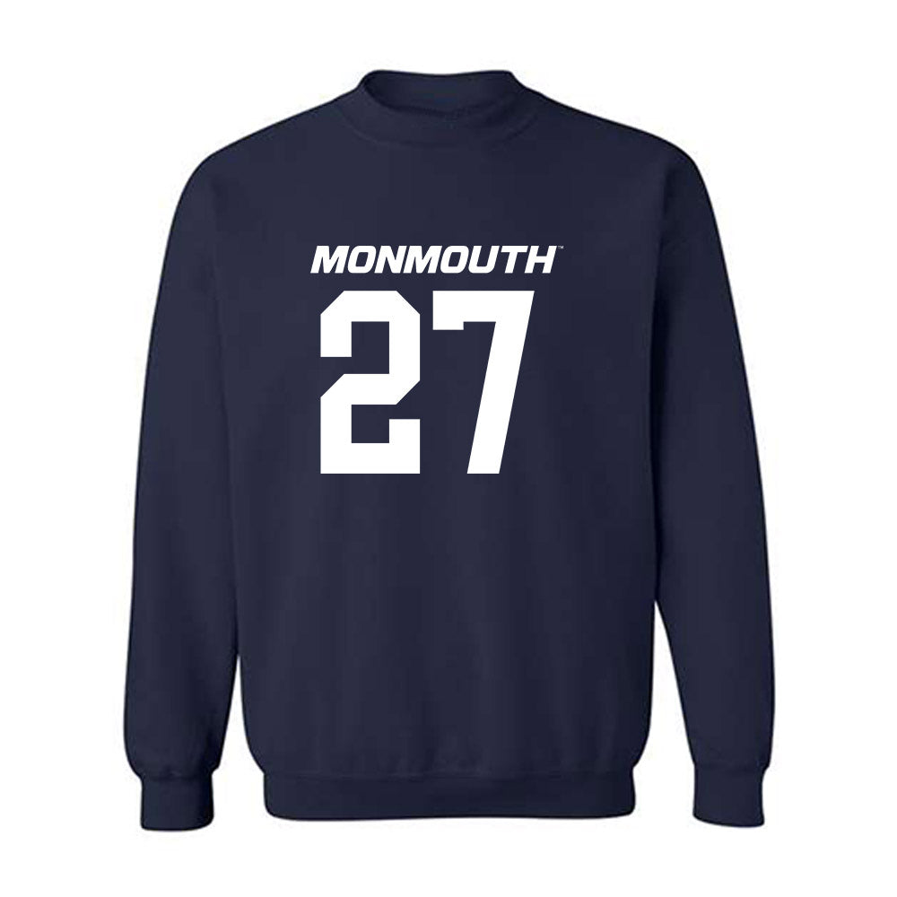 Monmouth - NCAA Football : Spencer Kishbaugh - Replica Shersey Crewneck Sweatshirt-0