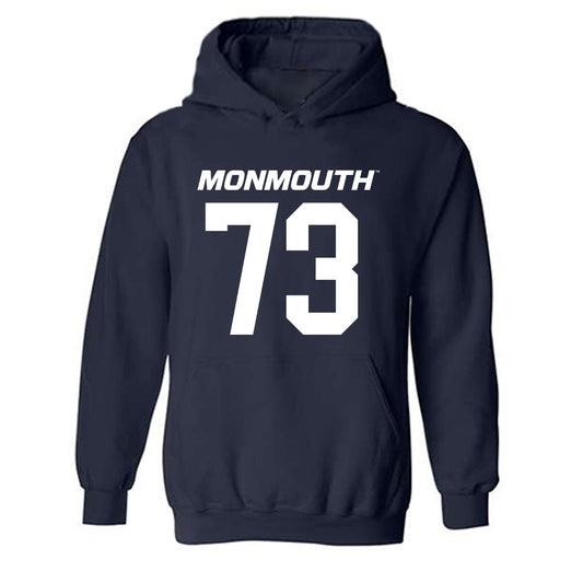 Monmouth - NCAA Football : Matthew Fries - Replica Shersey Hooded Sweatshirt-0