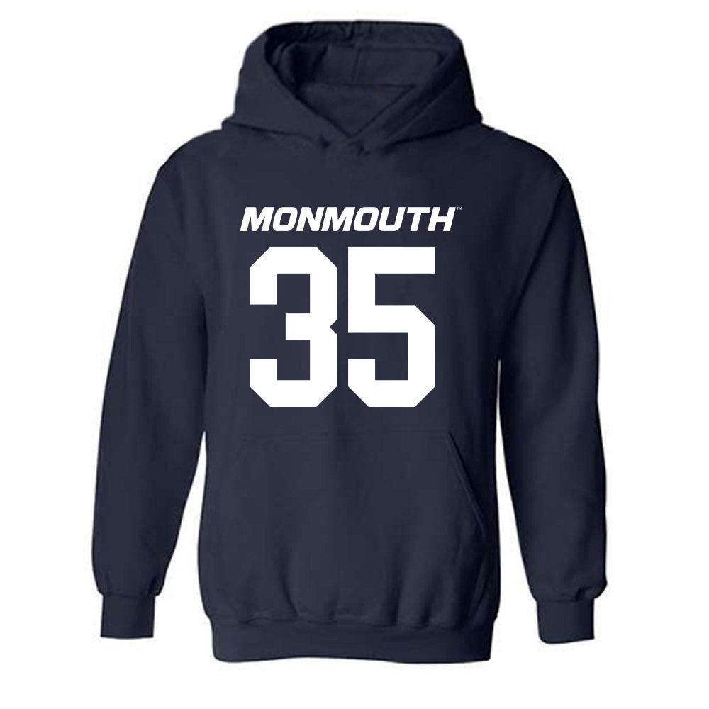 Monmouth - NCAA Football : Sam Korpoi - Replica Shersey Hooded Sweatshirt