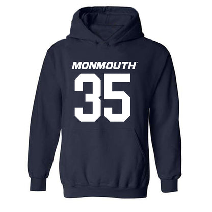 Monmouth - NCAA Football : Sam Korpoi - Replica Shersey Hooded Sweatshirt