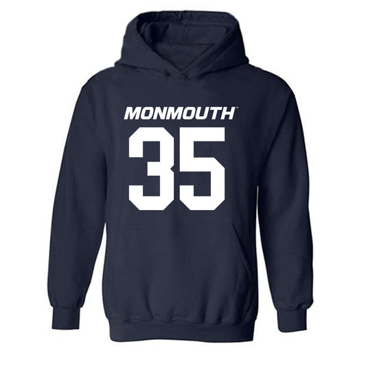 Monmouth - NCAA Football : Sam Korpoi - Replica Shersey Hooded Sweatshirt