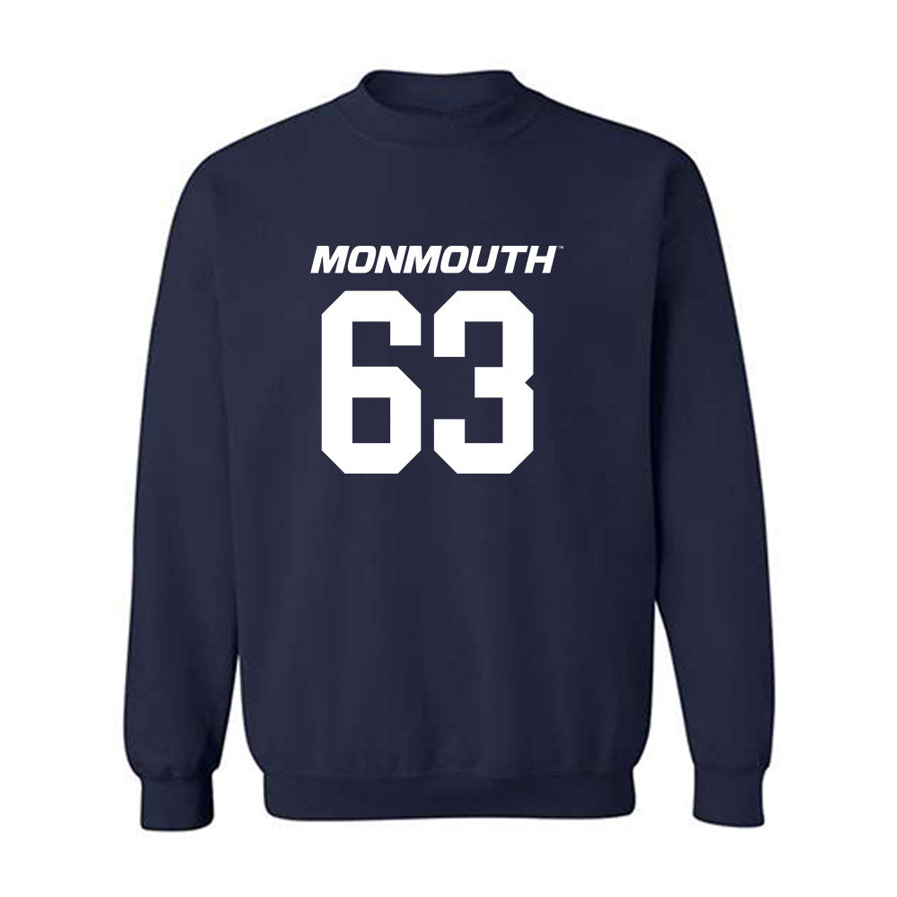 Monmouth - NCAA Football : Blake Birbilis - Replica Shersey Crewneck Sweatshirt-0