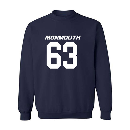 Monmouth - NCAA Football : Blake Birbilis - Replica Shersey Crewneck Sweatshirt-0