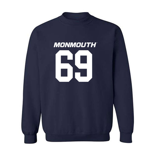 Monmouth - NCAA Football : Josh Duran - Replica Shersey Crewneck Sweatshirt-0