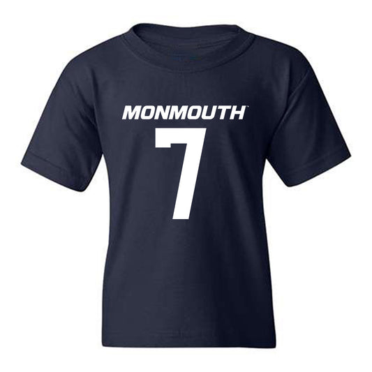 Monmouth - NCAA Football : Jahsyn Reid - Replica Shersey Youth T-Shirt-0