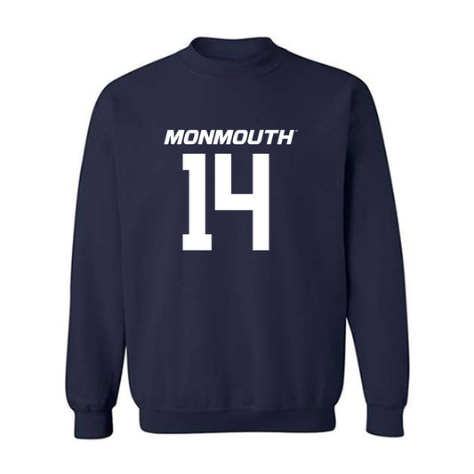 Monmouth - NCAA Football : Joshua Derry - Replica Shersey Crewneck Sweatshirt