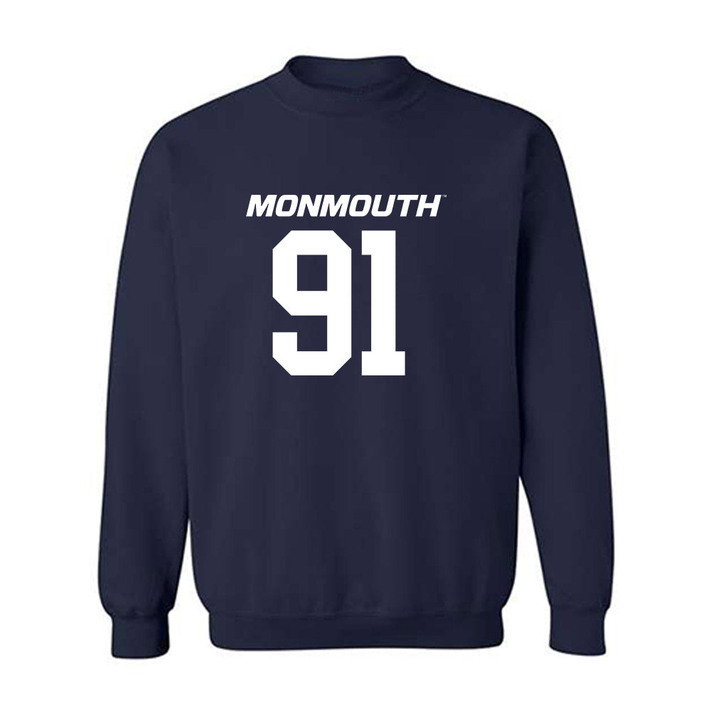 Monmouth - NCAA Football : Thomas Cader - Replica Shersey Crewneck Sweatshirt-0