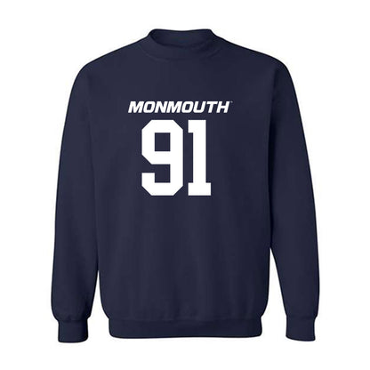Monmouth - NCAA Football : Thomas Cader - Replica Shersey Crewneck Sweatshirt-0
