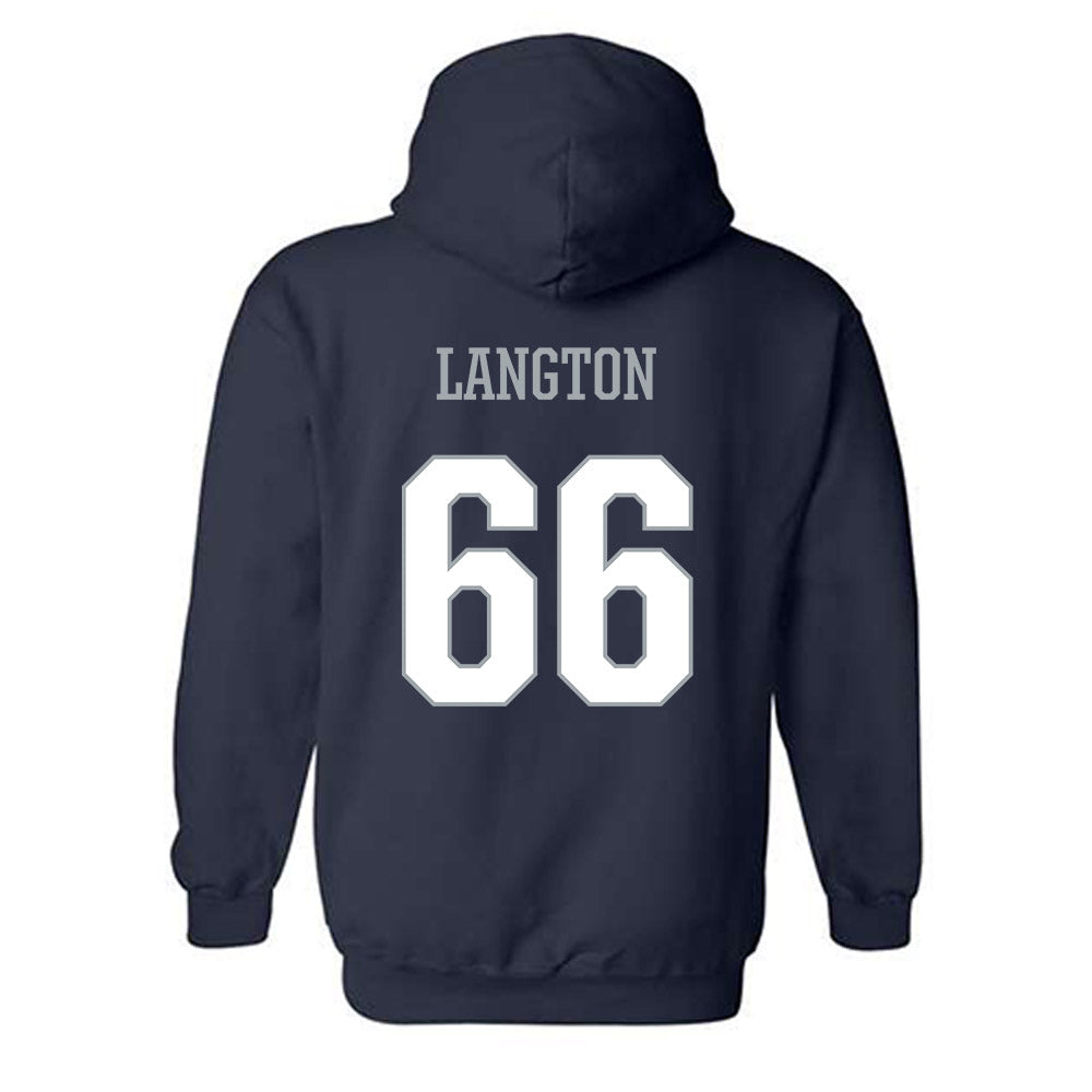 Monmouth - NCAA Football : StevenLangton - Hooded Sweatshirt Classic Shersey