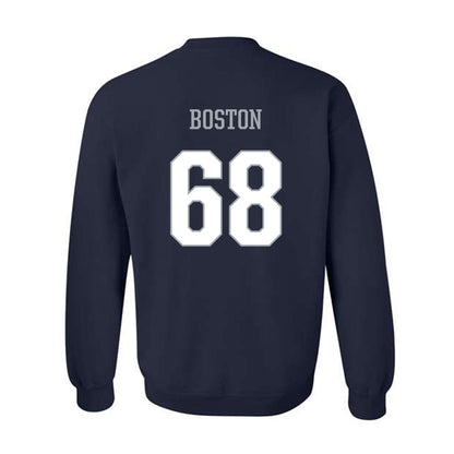 Monmouth - NCAA Football : Logan Boston - Classic Shersey Crewneck Sweatshirt-1