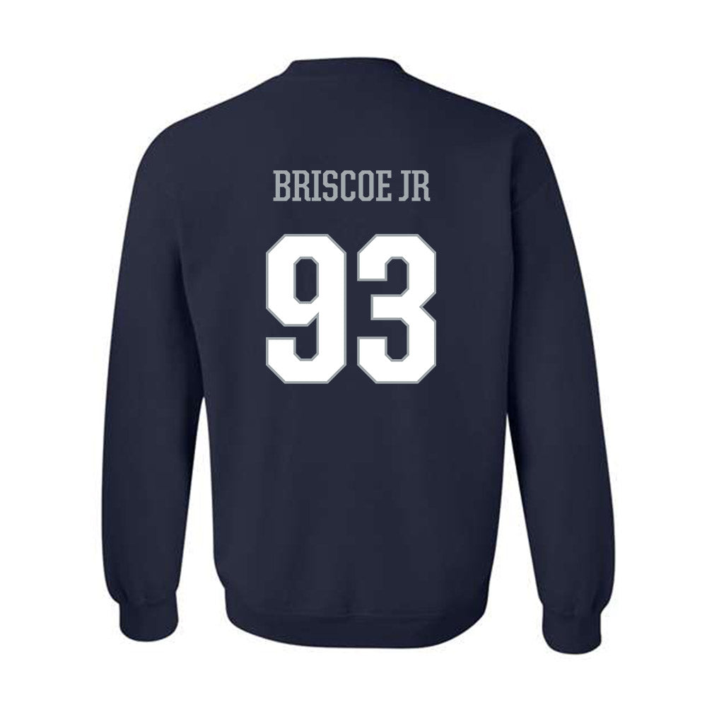 Monmouth - NCAA Football : DJ Briscoe Jr - Classic Shersey Crewneck Sweatshirt-1