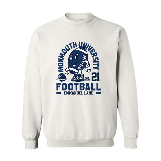 Monmouth - NCAA Football : Emmanuel Lane - Fashion Shersey Crewneck Sweatshirt