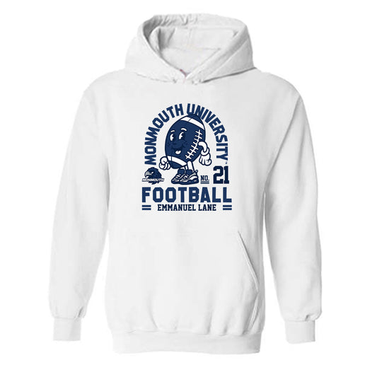 Monmouth - NCAA Football : Emmanuel Lane - Fashion Shersey Hooded Sweatshirt