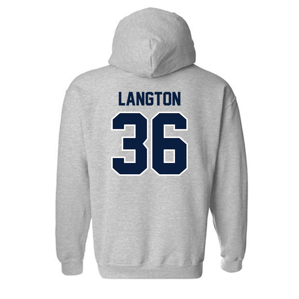 Monmouth - NCAA Football : Steven Langton - Sports Shersey Hooded Sweatshirt