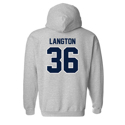 Monmouth - NCAA Football : Steven Langton - Sports Shersey Hooded Sweatshirt