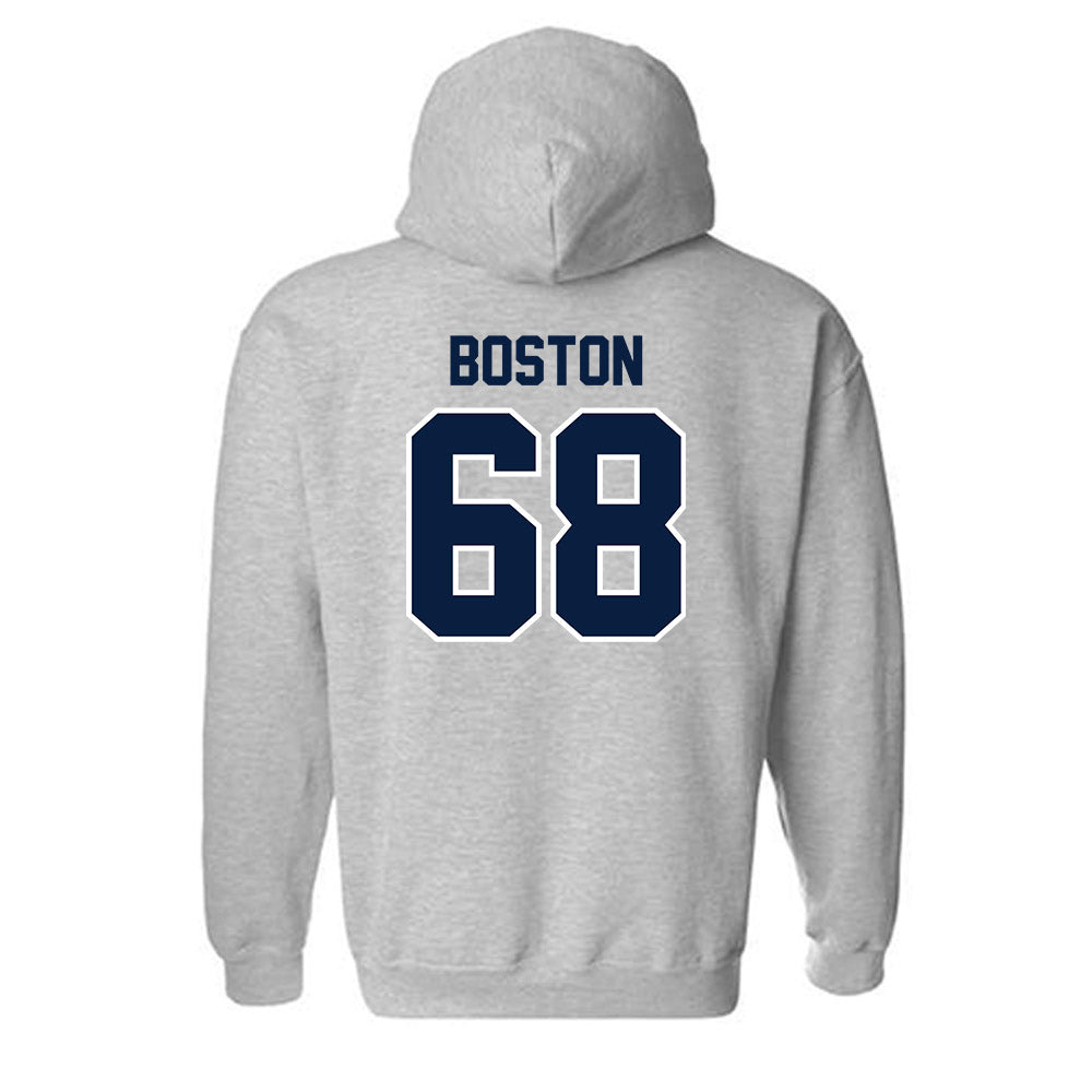 Monmouth - NCAA Football : Logan Boston - Sports Shersey Hooded Sweatshirt-1