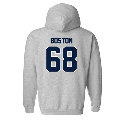 Monmouth - NCAA Football : Logan Boston - Sports Shersey Hooded Sweatshirt-1