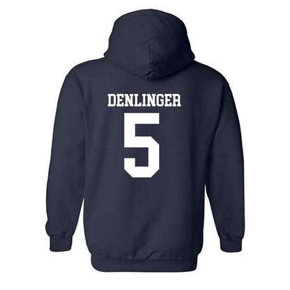 Monmouth - NCAA Baseball : Austin Denlinger - Replica Shersey Hooded Sweatshirt