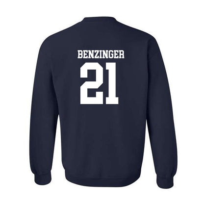 Monmouth - NCAA Baseball : Derek Benzinger - Replica Shersey Crewneck Sweatshirt