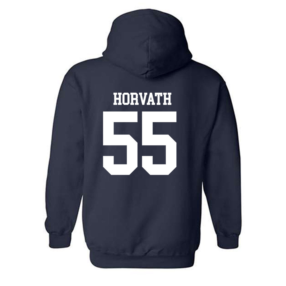 Monmouth - NCAA Baseball : David Horvath - Replica Shersey Hooded Sweatshirt-1