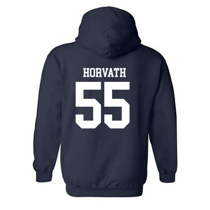 Monmouth - NCAA Baseball : David Horvath - Replica Shersey Hooded Sweatshirt-1