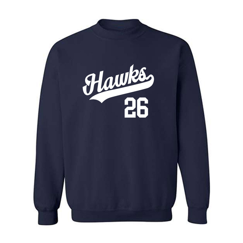 Monmouth - NCAA Baseball : Andrew Schmid - Replica Shersey Crewneck Sweatshirt-0