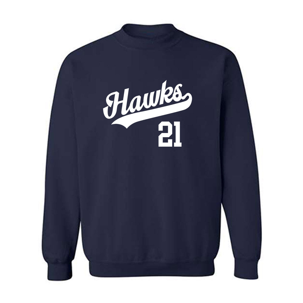 Monmouth - NCAA Baseball : Derek Benzinger - Replica Shersey Crewneck Sweatshirt